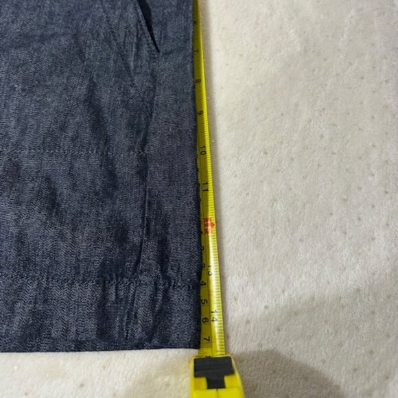 Ann Taylor LOFT Denim Jean Trouser Shorts Size 34/18 Blue Casual - Picture 4 of 6